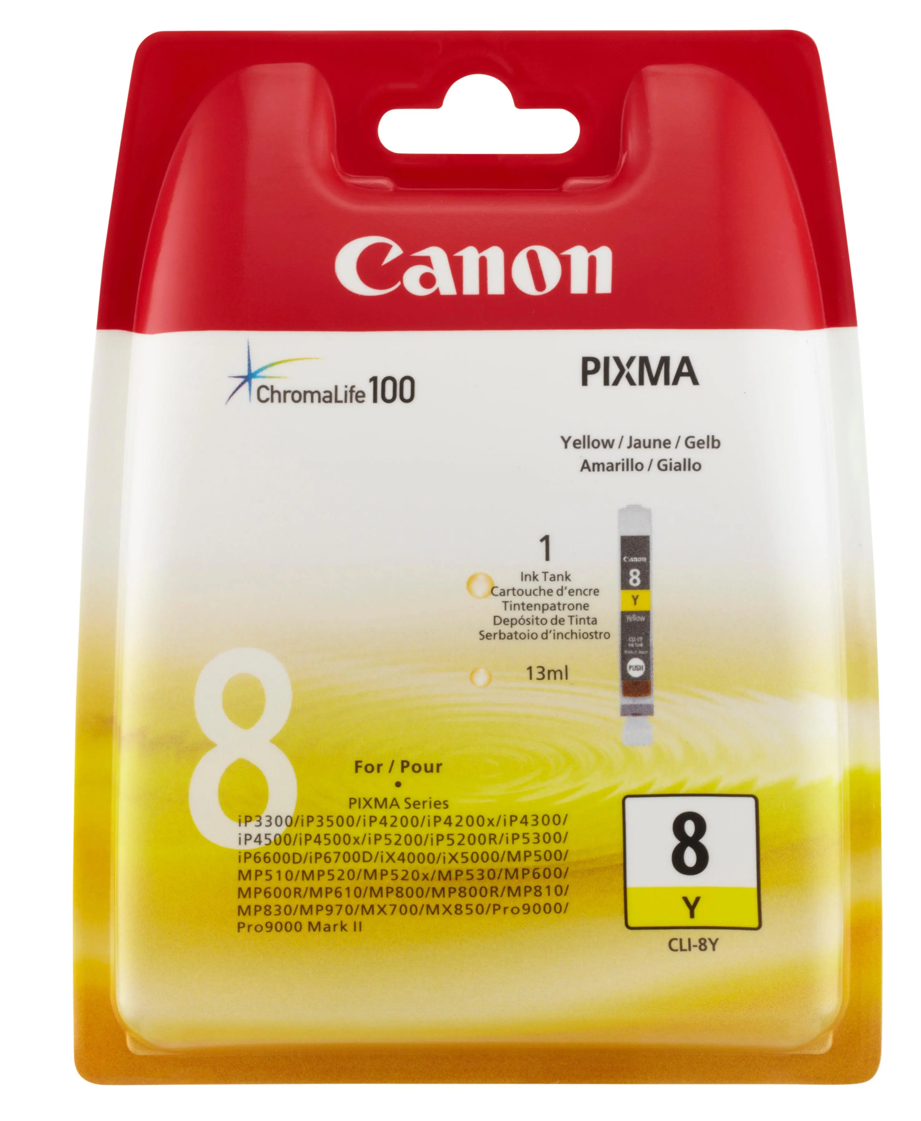 Tusz Canon CLI-8Y Żółty 13 ml