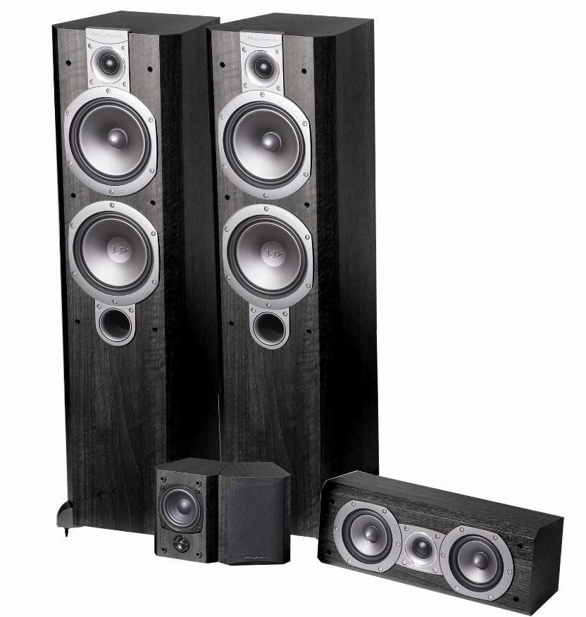Zestaw kolumn Wharfedale Vardus VR-300, VR-C1, VR-S (czarny)