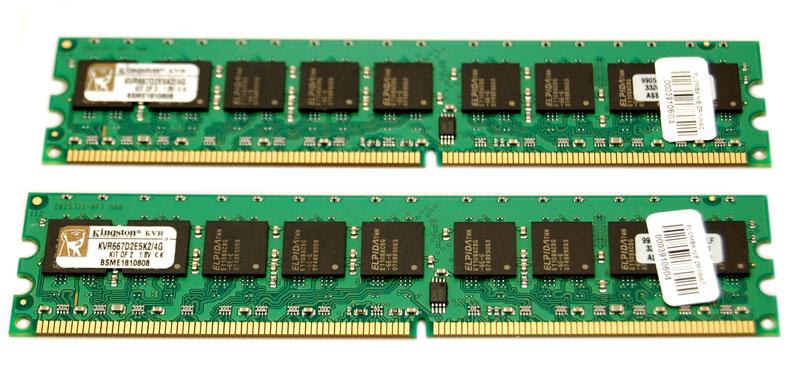 Kingston DDR2 4GB 677 DUAL (2 x 2GB) CL5 ECC, Pamięć RAM - cena i