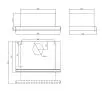 Okap Amica OTS515W Biały
