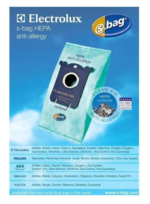 Worek do odkurzacza Electrolux E206B s-bag Anti-Allegry 4szt.