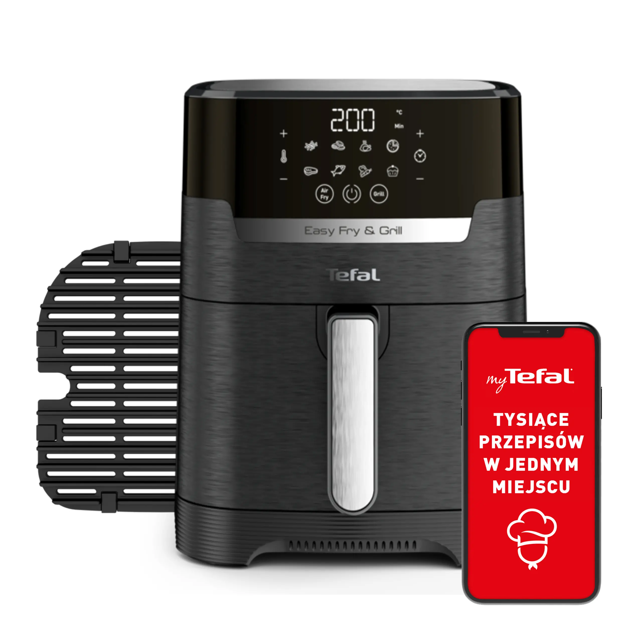 Tefal Easy Fry & Grill Precision EY5058  1550W 4,2l Aplikacja mobilna