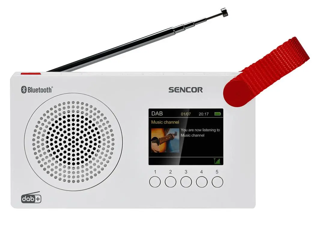 Radioodbiornik Sencor SRD 7757WH Radio FM DAB+ Bluetooth Biały