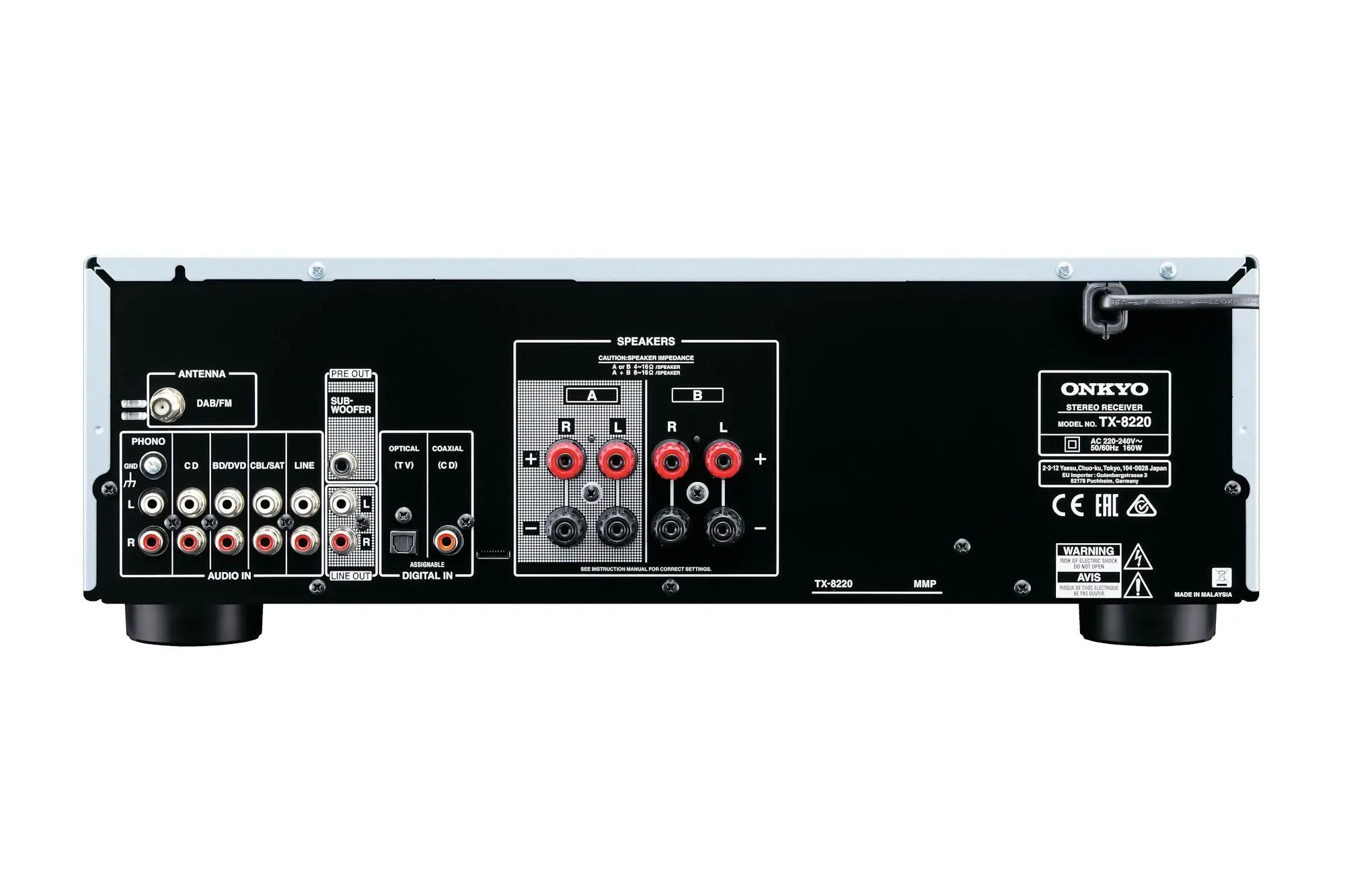 Zestaw stereo Onkyo TX-8220 Czarny, Jamo S 809 Biały