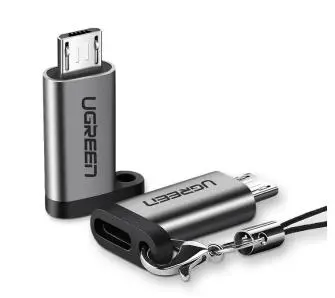 Adapter UGREEN US282 USB-C do microUSB Szary