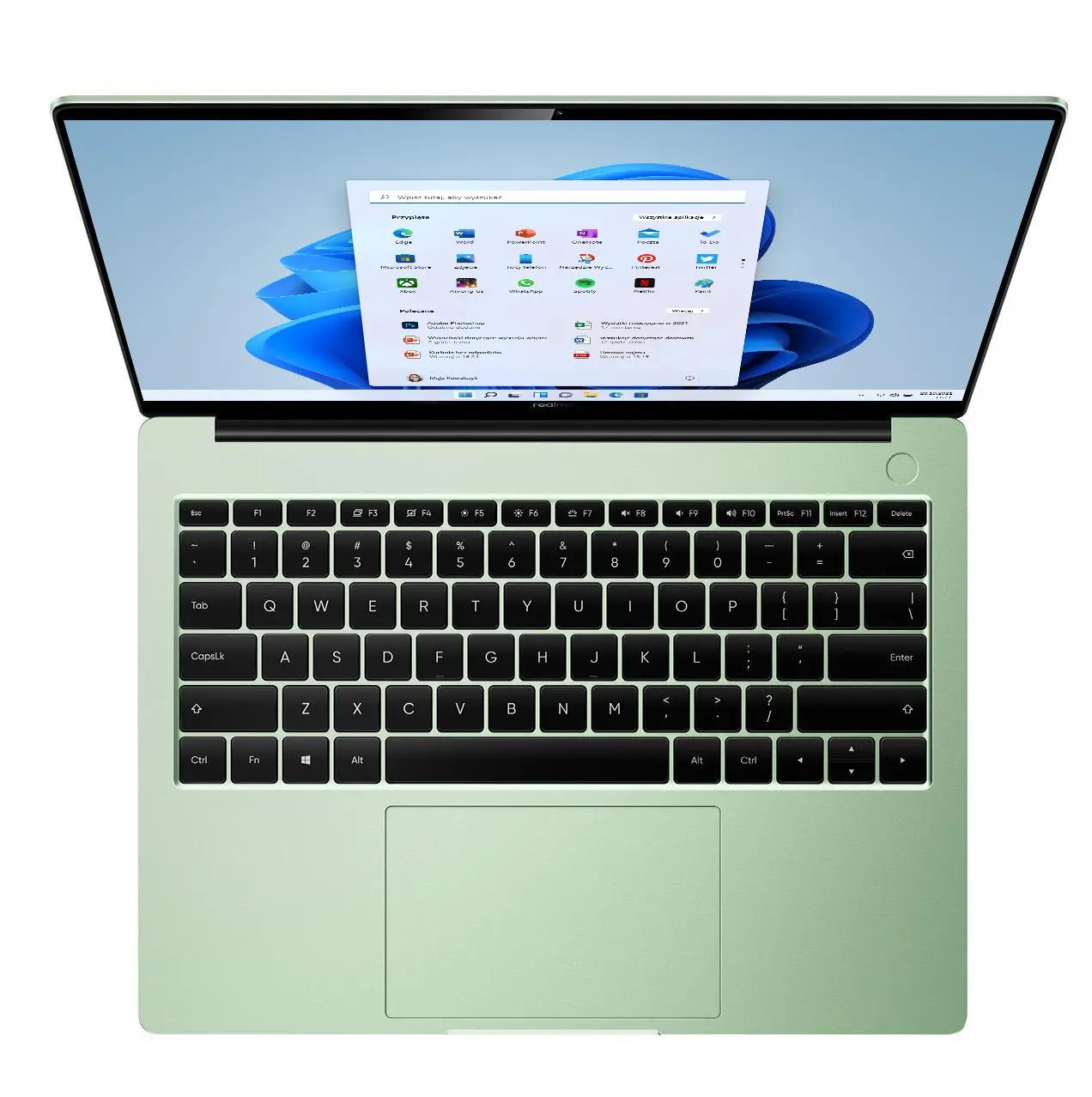 Laptop ultrabook realme Book Prime 14" i5-11320H 16GB RAM 512GB Dysk SSD Win11 Zielony