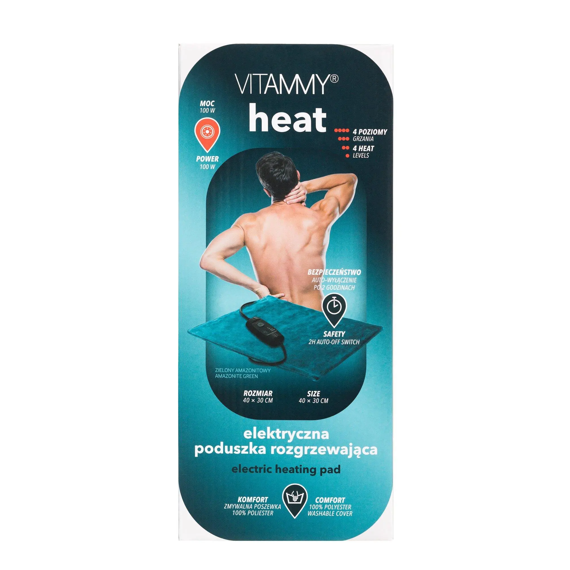 Poduszka elektryczna Vitammy Heat Zielony