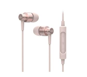 Słuchawki przewodowe SoundMAGIC ES30C - dokanałowe - mikrofon - różowy