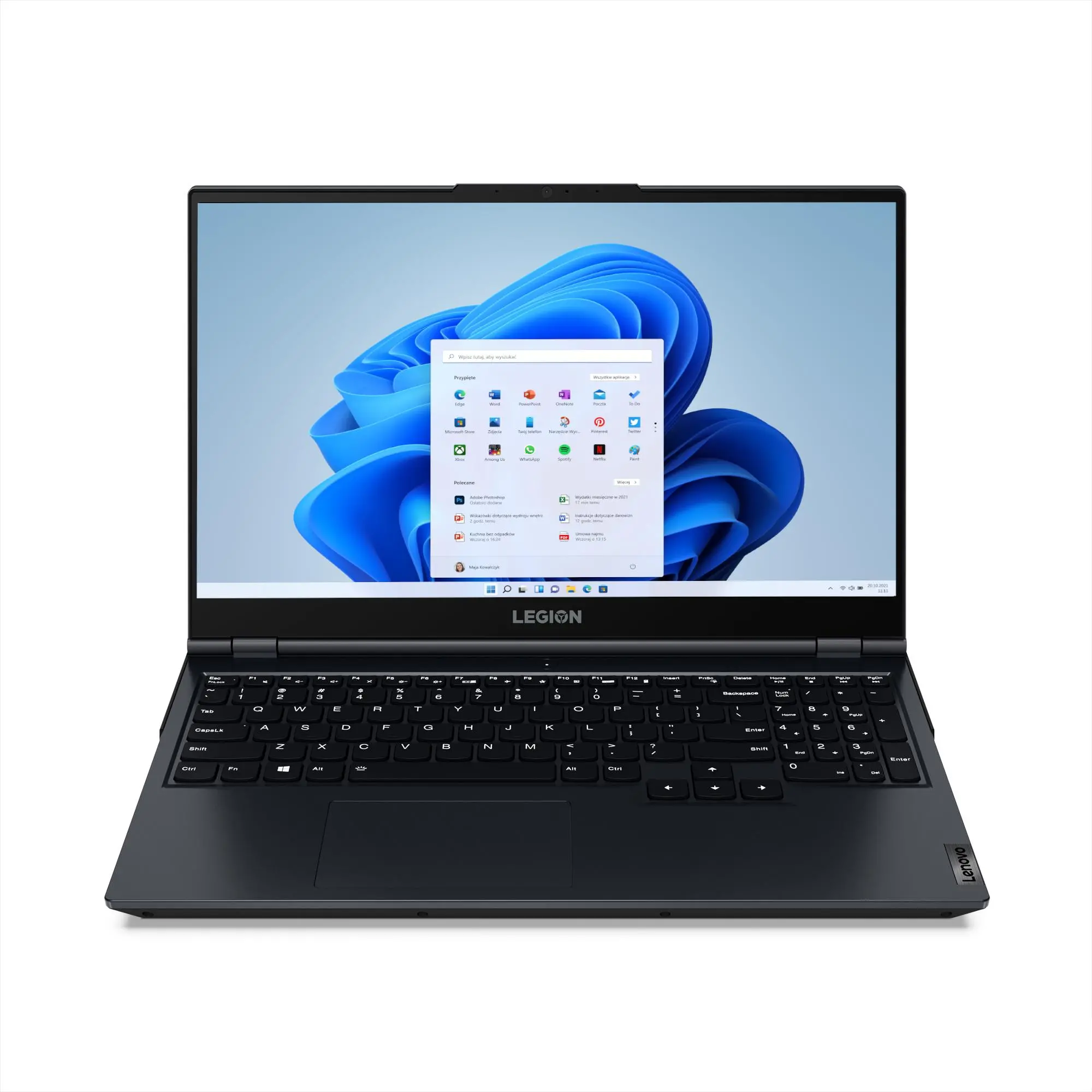 Laptop gamingowy Lenovo Legion 5 15ITH6 15,6" 165Hz i5-11400H 16GB RAM 512GB Dysk SSD RTX3050Ti Win11 Czarno-niebieski