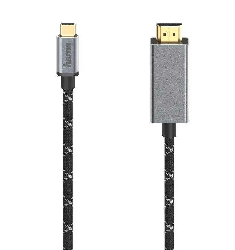 Kabel HDMI Hama 00200507 Premium USB-C na HDMI 4K 1,5m Czarny