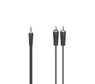 Hama 00200721 jack 3,5mm na 2x RCA 5m Czarny