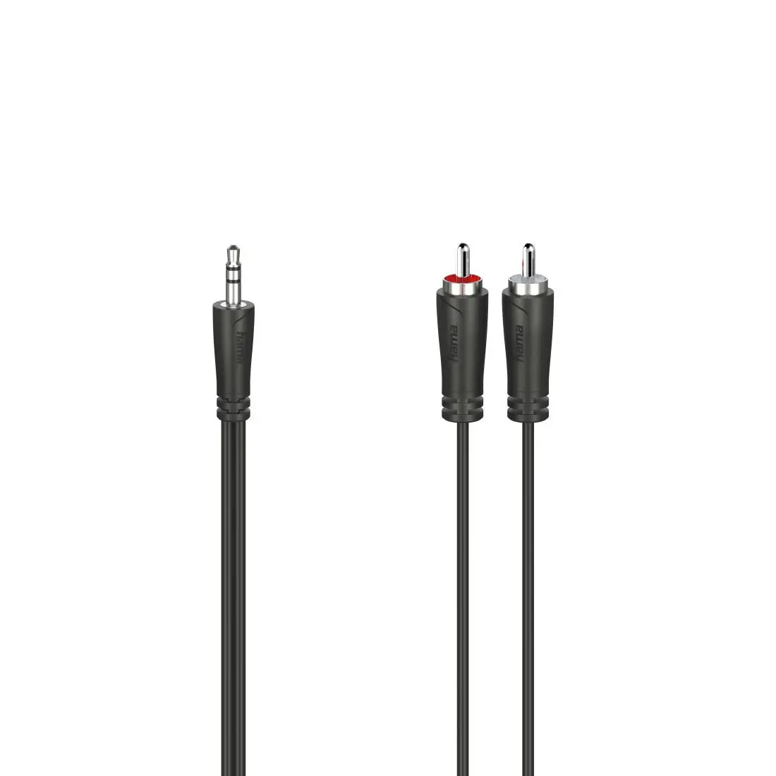 Kabel audio Hama 00200721 jack 3,5mm na 2x RCA 5m Czarny