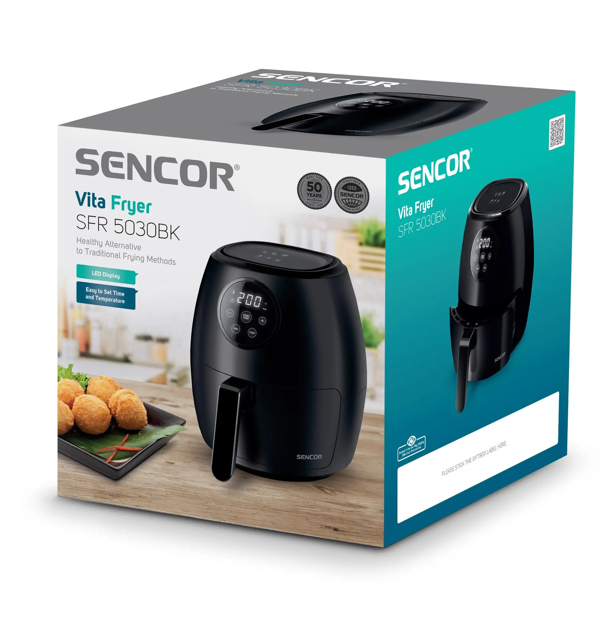Frytkownica beztłuszczowa Sencor SFR 5030BK 1300W 3,5l