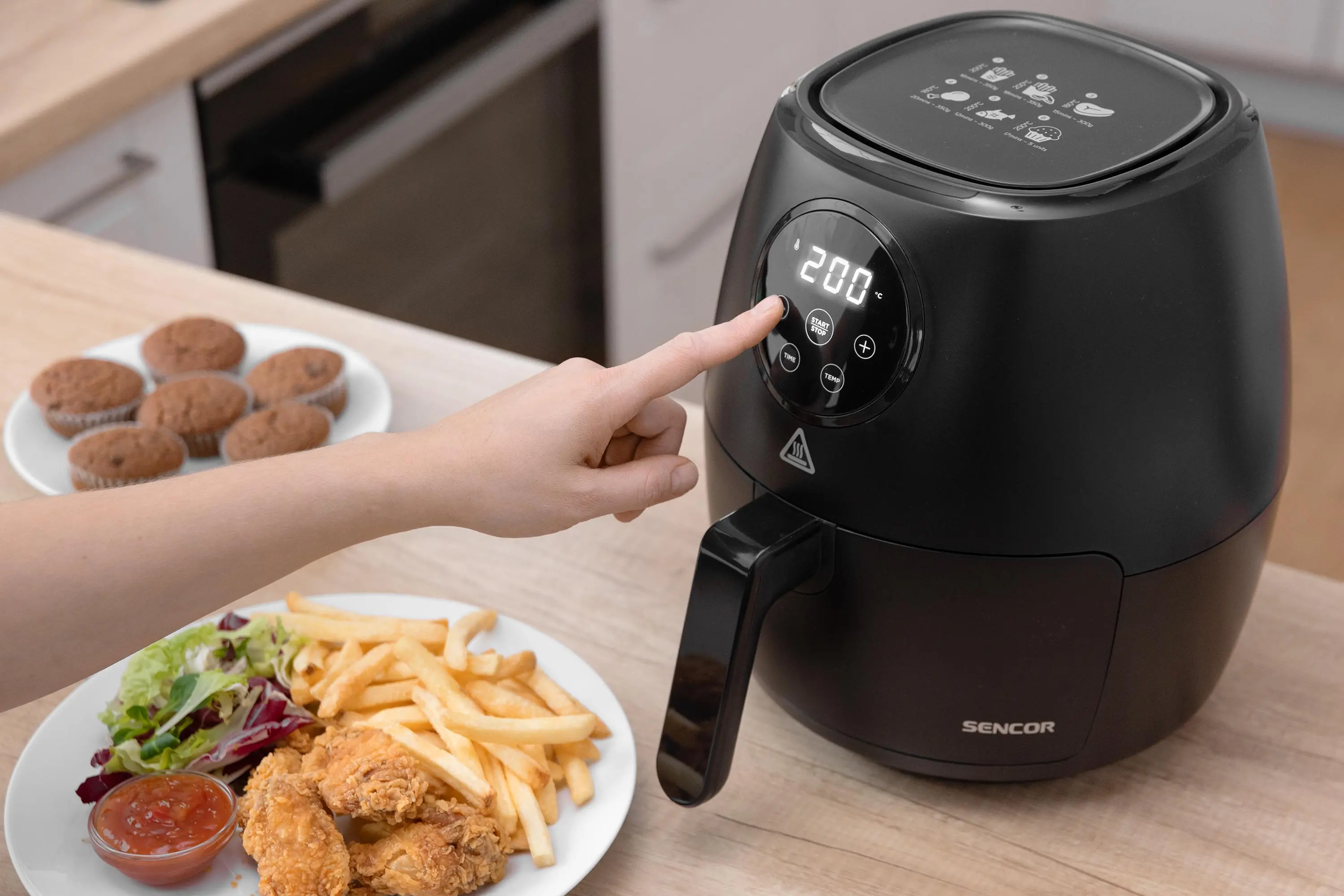 Frytkownica beztłuszczowa Sencor SFR 5030BK 1300W 3,5l