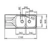 Zlewozmywak Teka Universe 80 T-XM 2B 1D Stalowy