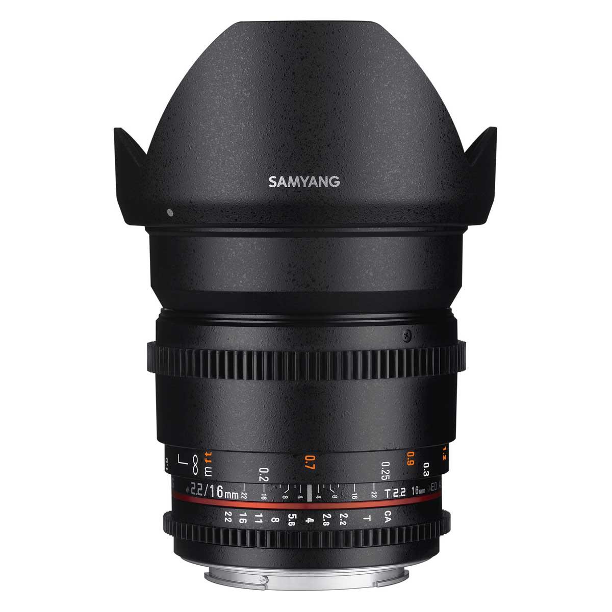 Samyang 16mm T2.2 VDSLR ED AS UMC CS II Sony E