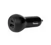 Ładowarka samochodowa Vivanco Super Fast Car Charger Set kabel USB-C Lightning Czarny