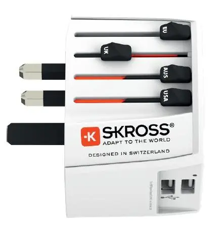 Adapter podróżny Skross MUV USB 2xA (1.302960)