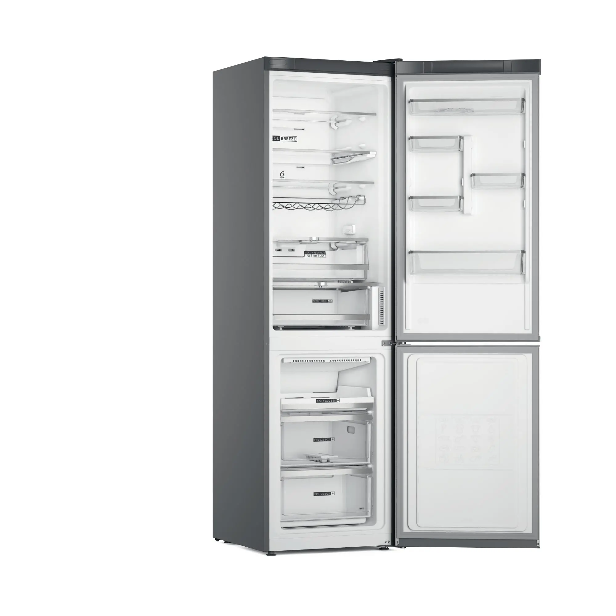 Lodówka Whirlpool W7X 94T SX Pełny No Frost 202,7cm Szuflada z kontrolą wilgotności Inox