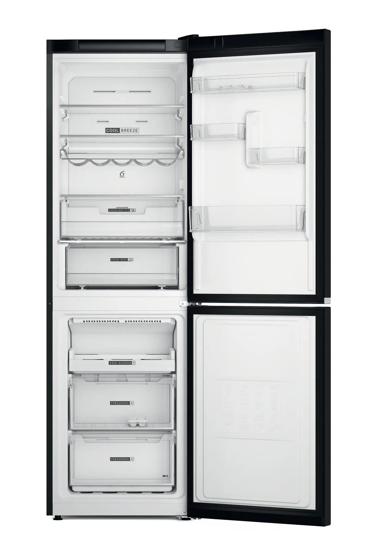 Lodówka Whirlpool W7X 82O K Pełny No Frost 191,2cm Szuflada z kontrolą wilgotności Czarny