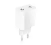 Ładowarka sieciowa Xqisit Travel Charger Silngle USB-C PD 30W Biały