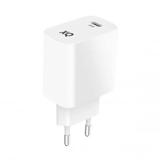 Ładowarka sieciowa Xqisit Travel Charger Silngle USB-C PD 30W Biały