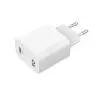 Ładowarka sieciowa Xqisit Travel Charger Silngle USB-C PD 30W Biały
