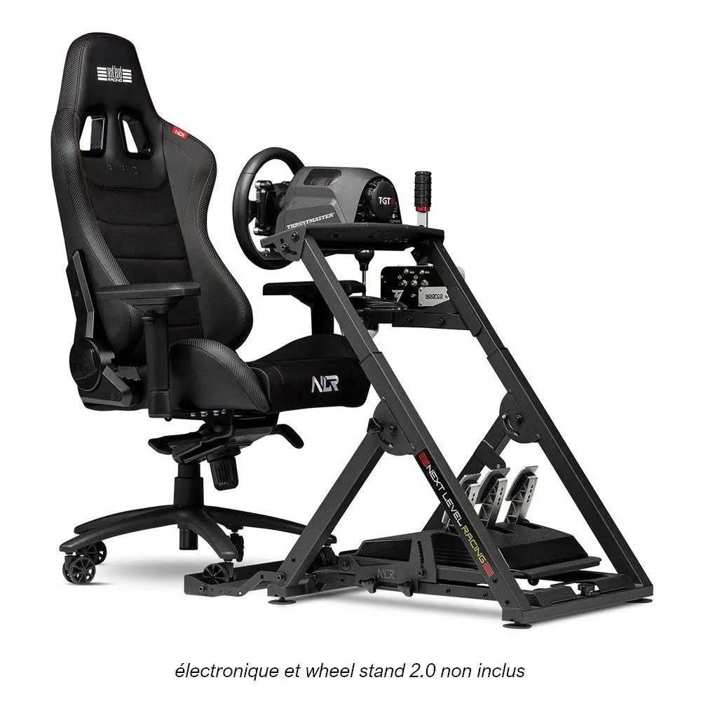 Fotel Next Level Racing NLR-G003 Pro Gaming Chair Leather & Suede Edition Gamingowy do 140kg Skóra naturalna Czarny