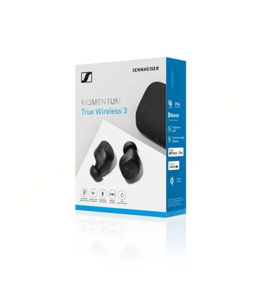 Słuchawki bezprzewodowe Sennheiser MOMENTUM True Wireless 3 Dokanałowe Bluetooth 5.2 Czarny