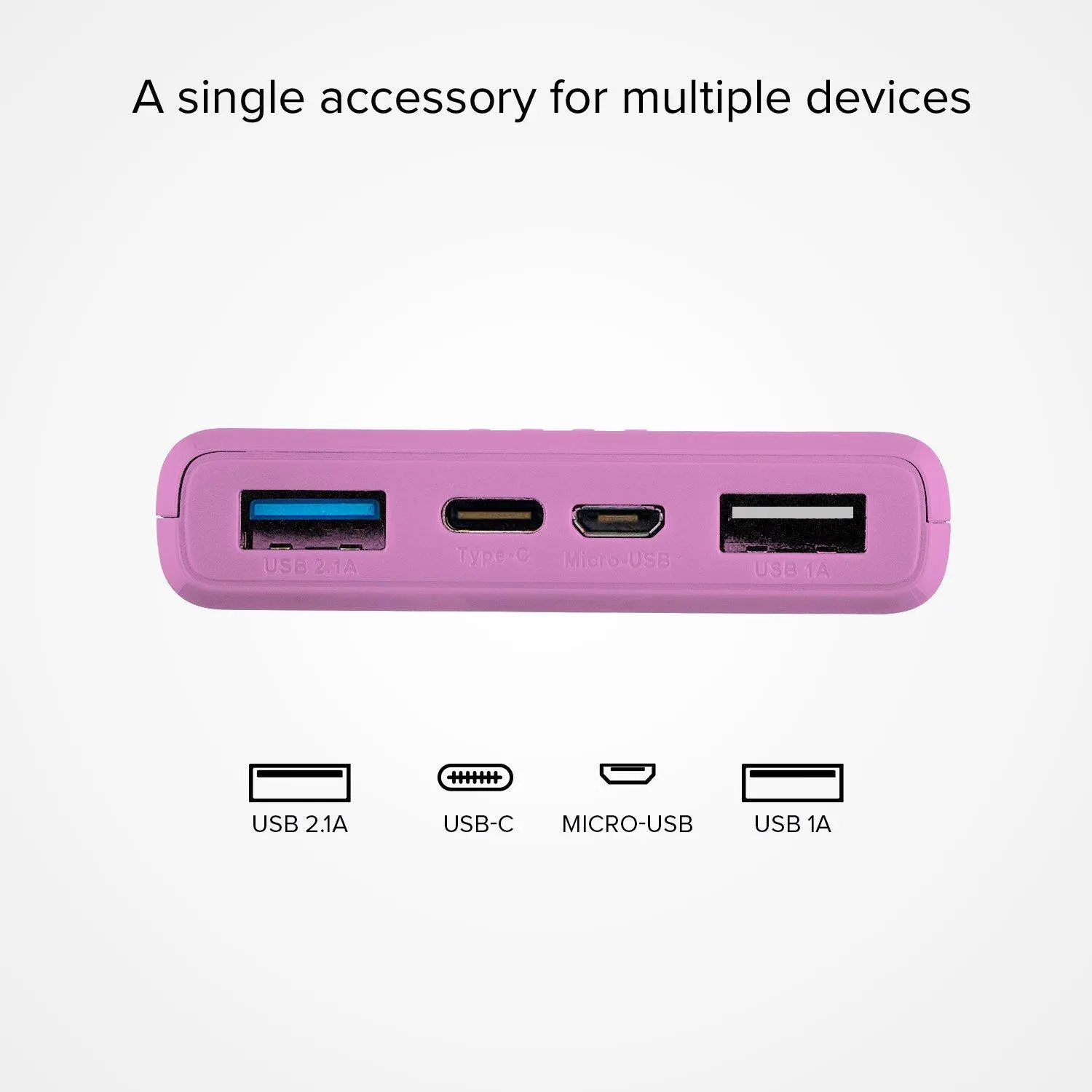 Powerbank SBS TTBB10000FASTP 10000mAh USB-C + micro USB 10W Różowy