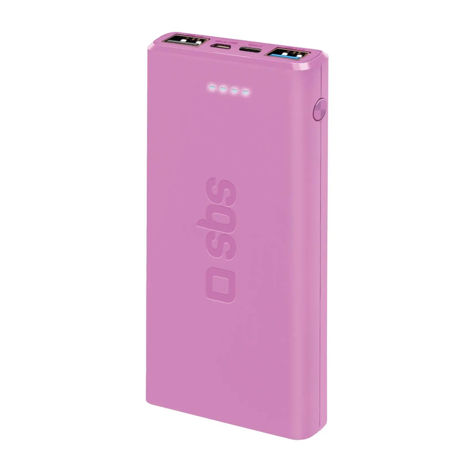 Powerbank SBS TTBB10000FASTP 10000mAh USB-C + micro USB 10W Różowy