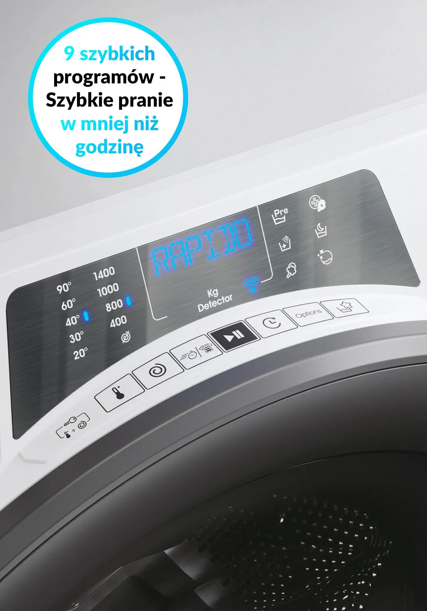 Pralka Candy RapidO Pro RP 486BWMR/1-S Slim 8kg 1400obr/min Zdalne sterowanie