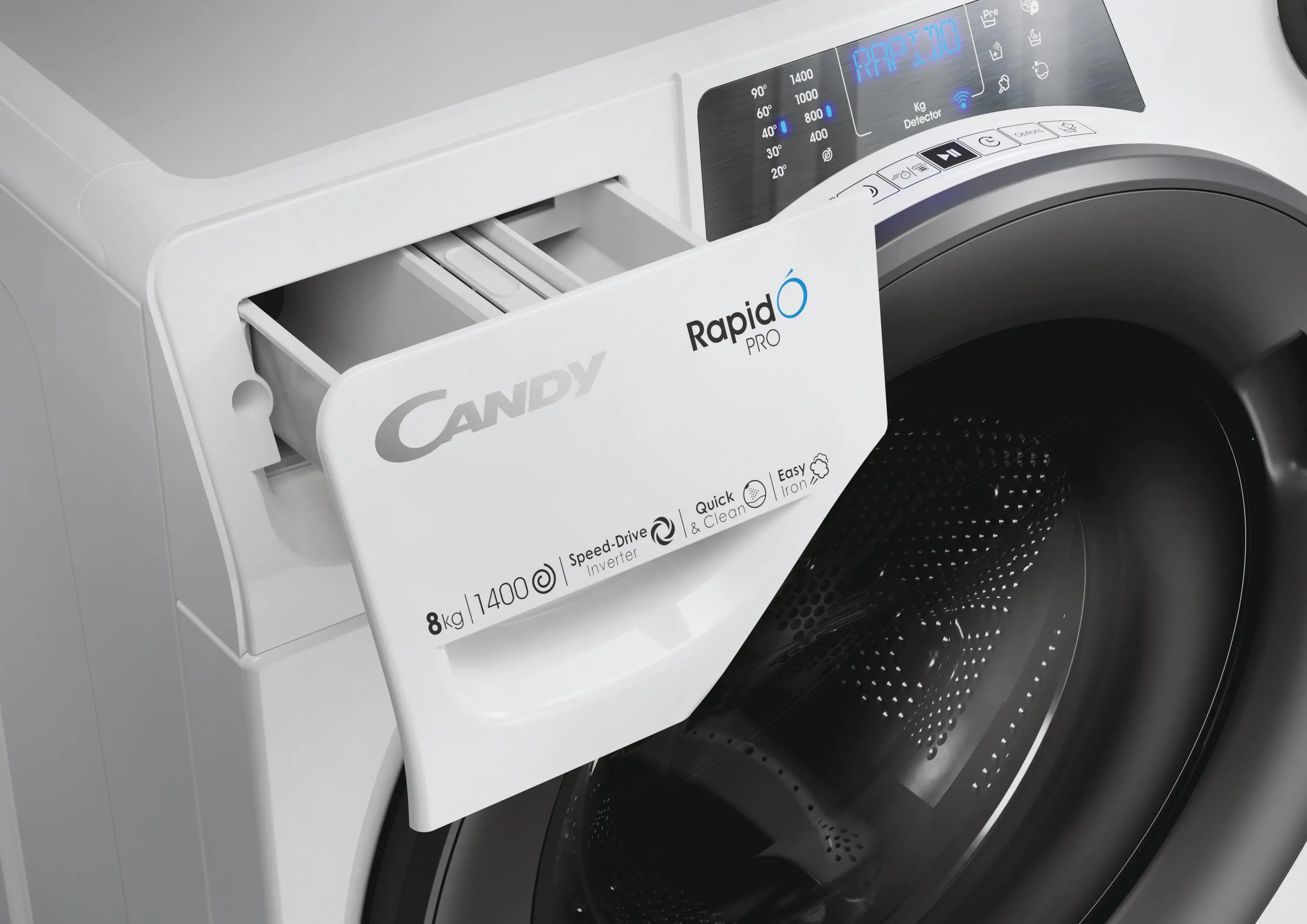 Pralka Candy RapidO Pro RP 486BWMR/1-S Slim 8kg 1400obr/min Zdalne sterowanie