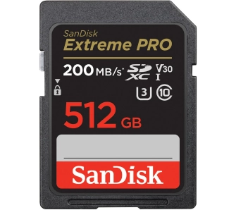 Karta pamięci SANDISK SDXC 512GB Extreme Pro 200/140MB/s