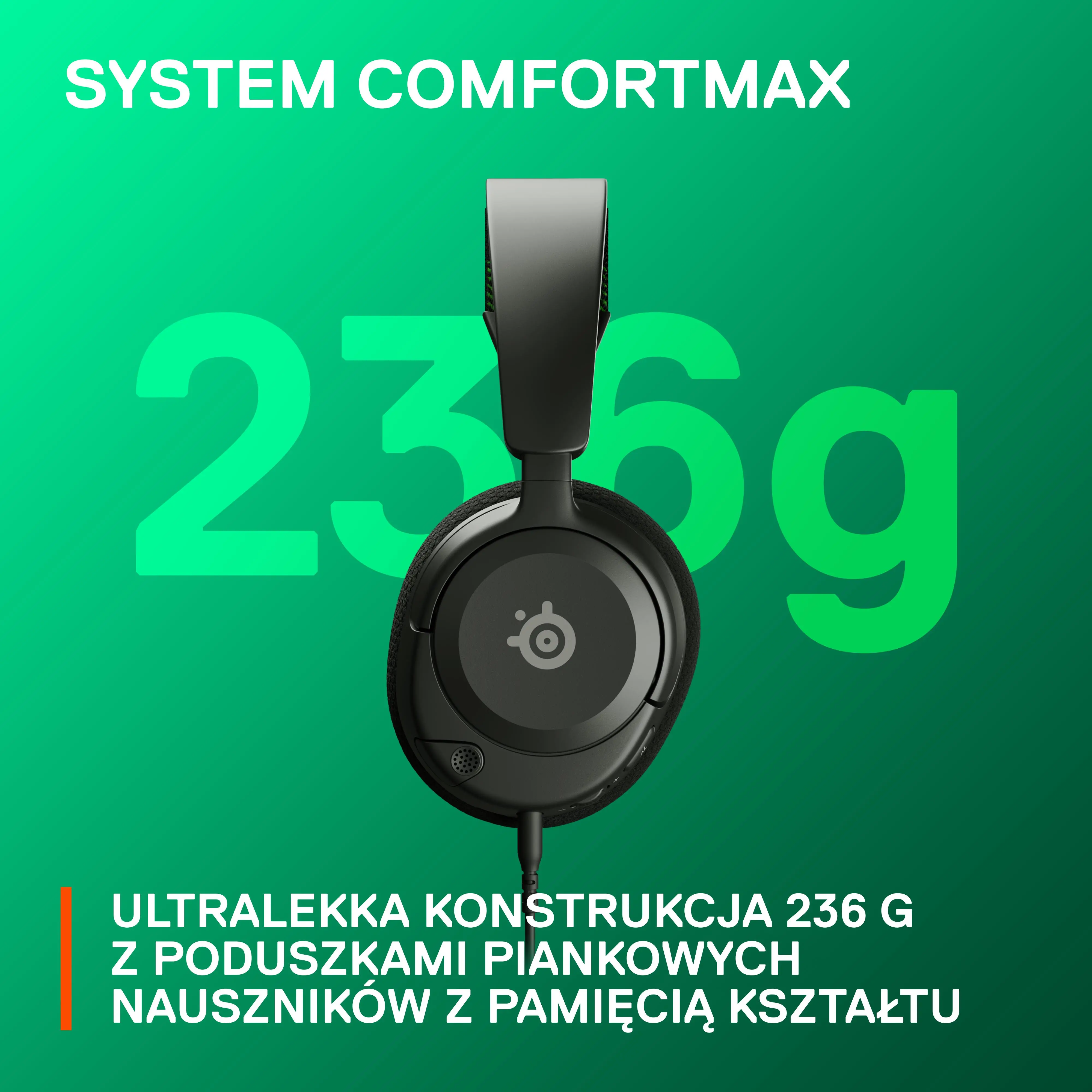 Słuchawki przewodowe z mikrofonem SteelSeries Arctis Nova 1X Nauszne Czarny