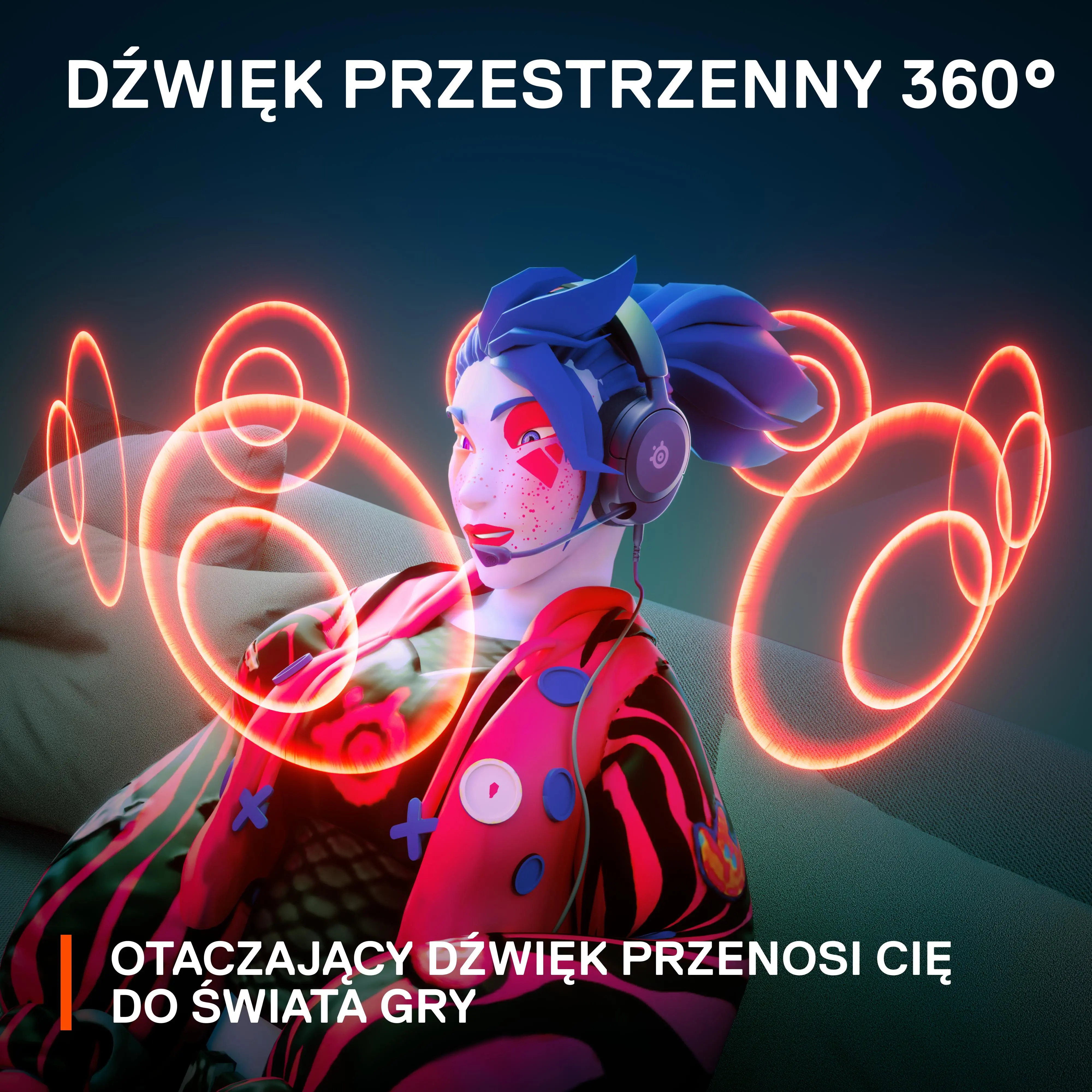 Słuchawki przewodowe z mikrofonem SteelSeries Arctis Nova 1X Nauszne Czarny