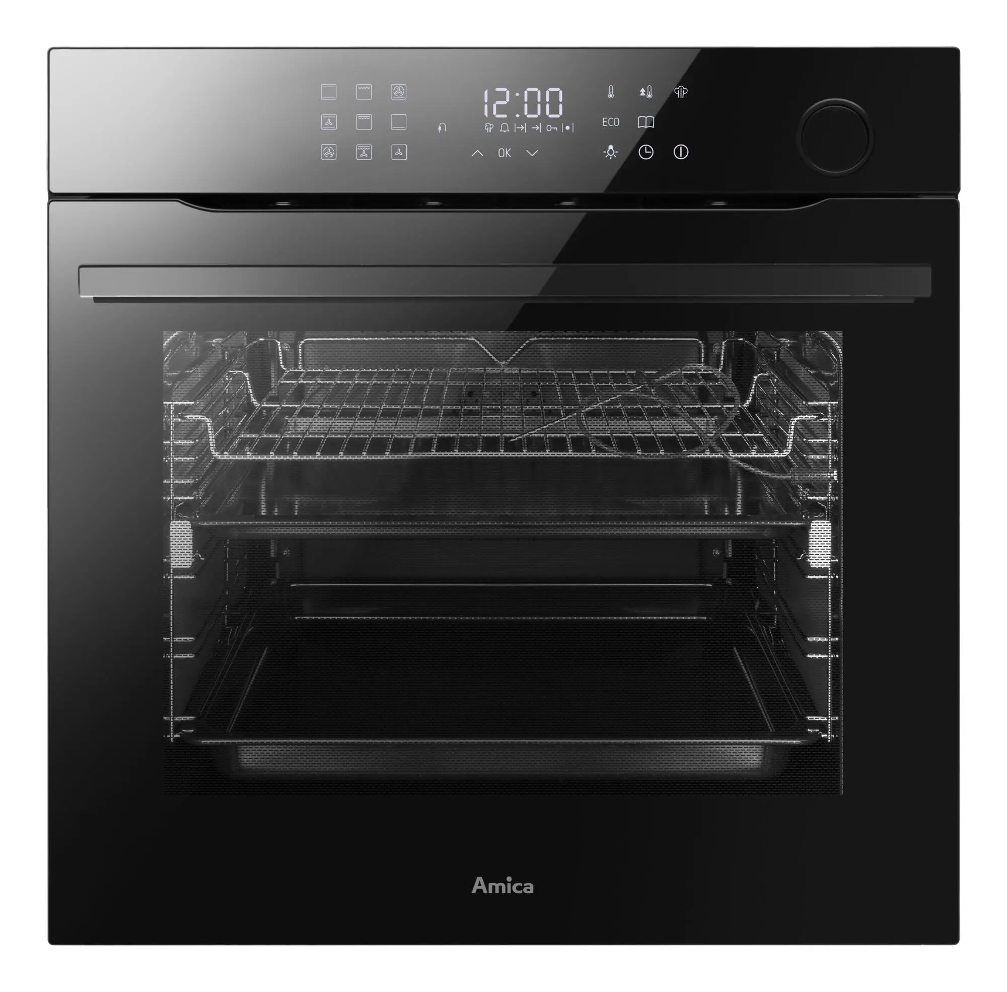 Piekarnik elektryczny parowy Amica ED97599BA+ X-Type Steam Termoobieg Termosonda Czarny