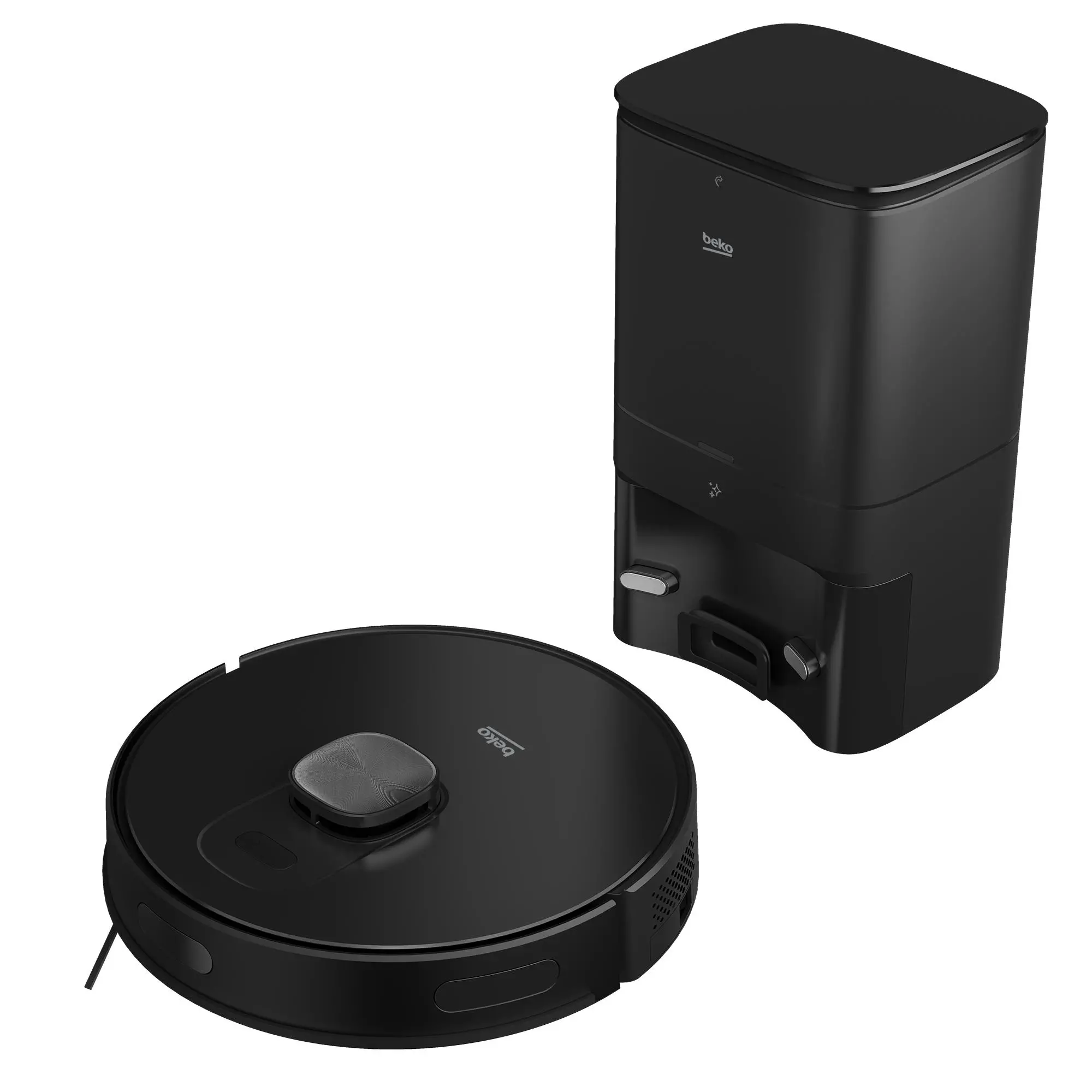 Robot sprzątający Beko RoboSmart VRR80214VB Funkcja mopowania Stacja oczyszczająca Tworzenie mapy pomieszczenia 65dB