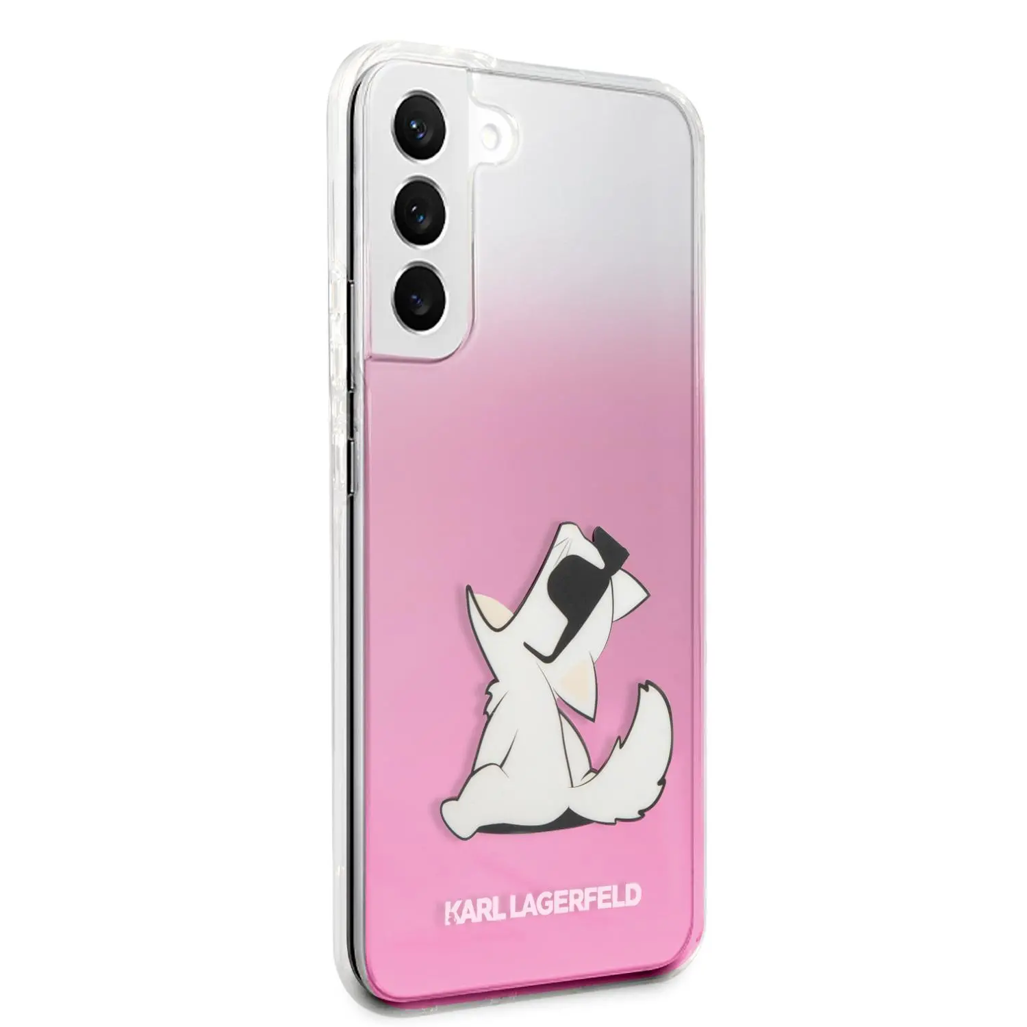 Etui Karl Lagerfeld Choupette Eat KLHCS22MCFNRCPI do Samsung Galaxy S22+ Różowy