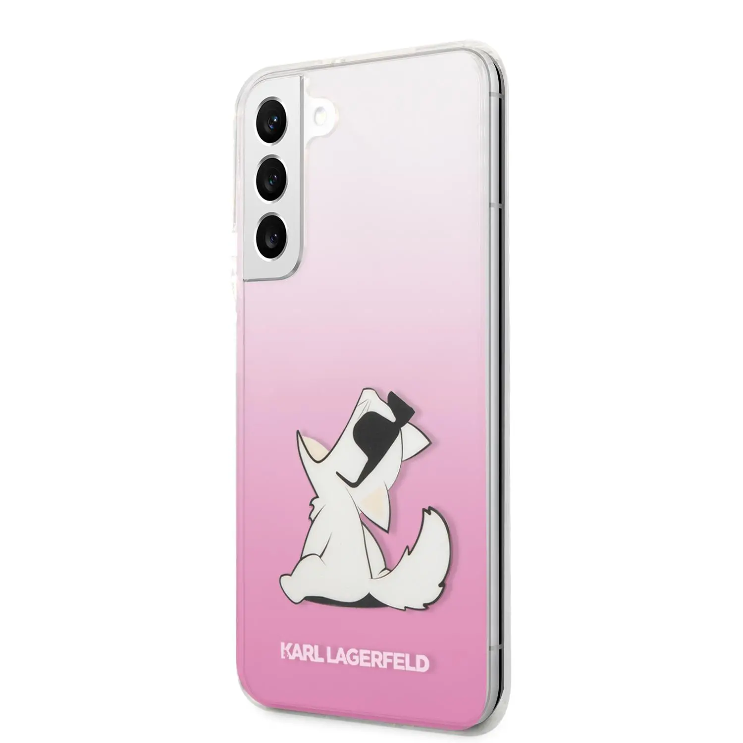 Etui Karl Lagerfeld Choupette Eat KLHCS22MCFNRCPI do Samsung Galaxy S22+ Różowy