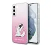 Etui Karl Lagerfeld Choupette Eat KLHCS22MCFNRCPI do Samsung Galaxy S22+ Różowy