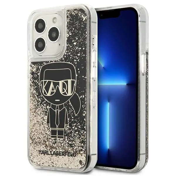Etui Karl Lagerfeld Liquid Glitter Gatsby KLHCP13XLGGKBK do iPhone 13 Pro Max