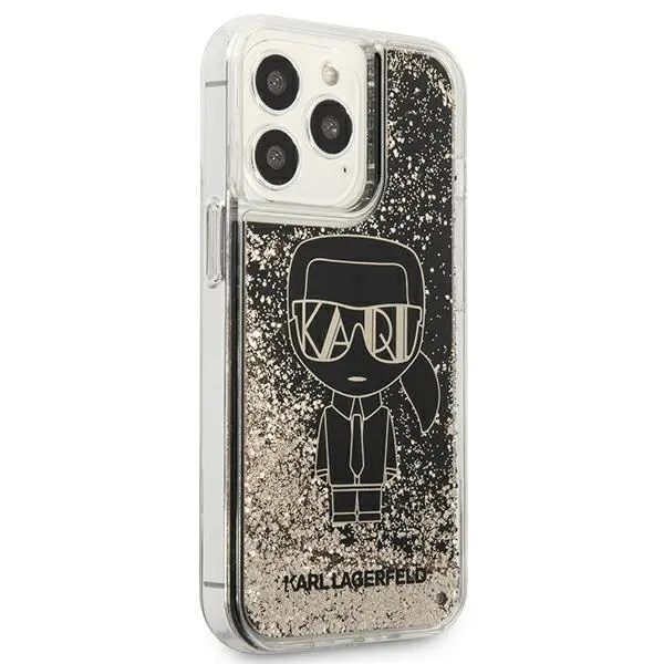 Etui Karl Lagerfeld Liquid Glitter Gatsby KLHCP13LLGGKBK do iPhone 13 Pro /13
