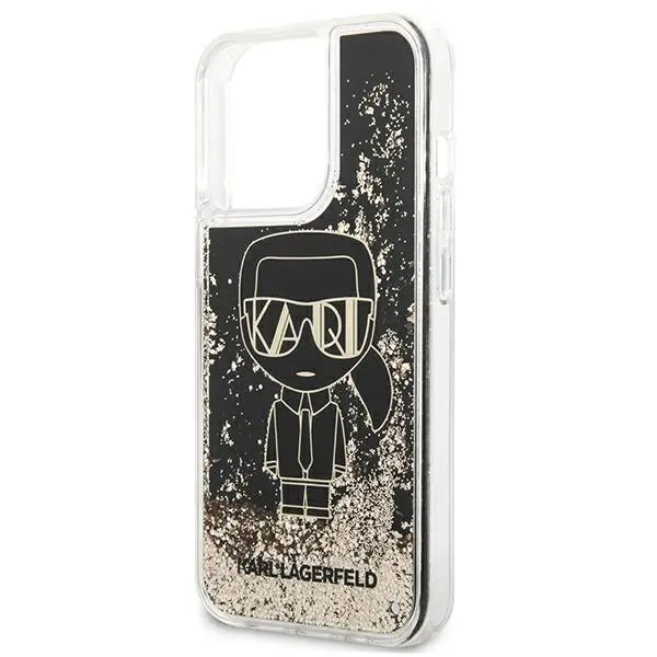 Etui Karl Lagerfeld Liquid Glitter Gatsby KLHCP13LLGGKBK do iPhone 13 Pro /13