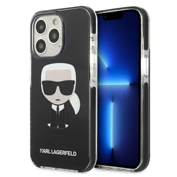 Etui Karl Lagerfeld Iconik Karl KLHCP13LTPEIKK do iPhone 13 Pro / 13