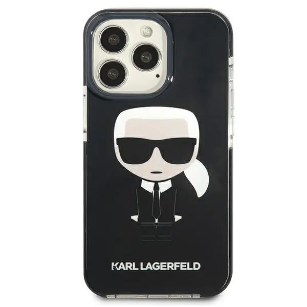 Etui Karl Lagerfeld Iconik Karl KLHCP13LTPEIKK do iPhone 13 Pro / 13