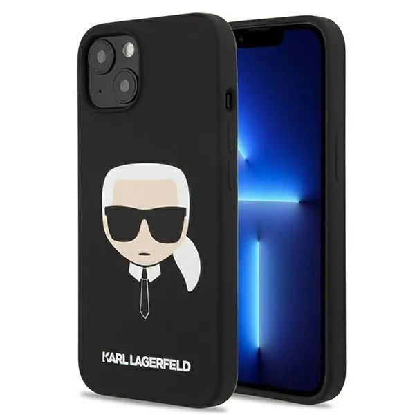 Etui Karl Lagerfeld Silicone Karl`s Head KLHCP13SSLKHBK do iPhone 13 mini