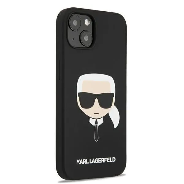Etui Karl Lagerfeld Silicone Karl`s Head KLHCP13SSLKHBK do iPhone 13 mini