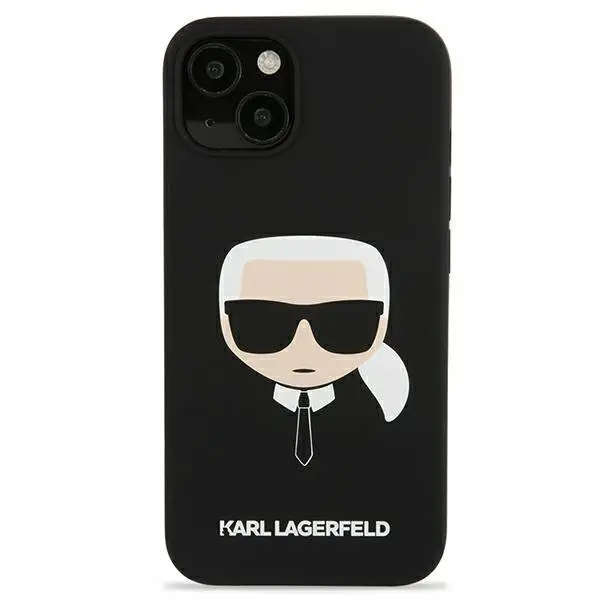 Etui Karl Lagerfeld Silicone Karl`s Head KLHCP13SSLKHBK do iPhone 13 mini