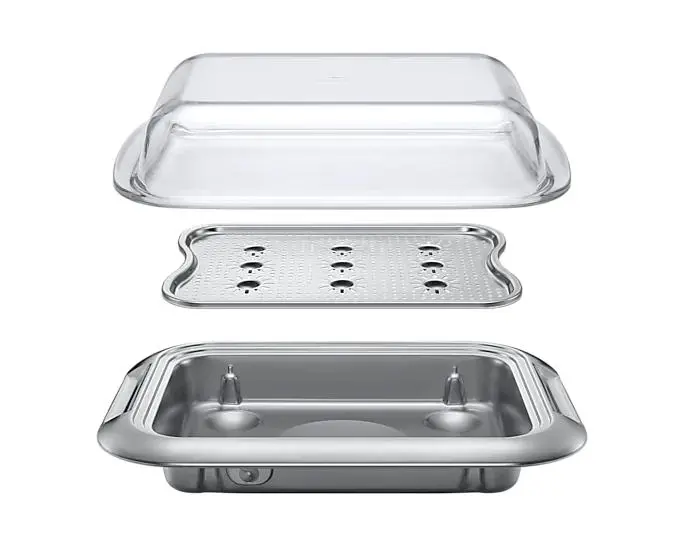 Piekarnik elektryczny parowy Samsung NV7B5685AAK Dual Cook Termoobieg AirFry Termosonda Zdalne sterowanie Czarne szkło